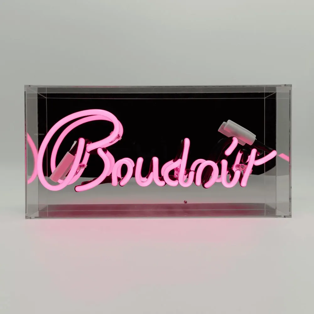 Lampes de bureau  - 'Boudoir' Glass Neon Sign - LOCOMOCEAN