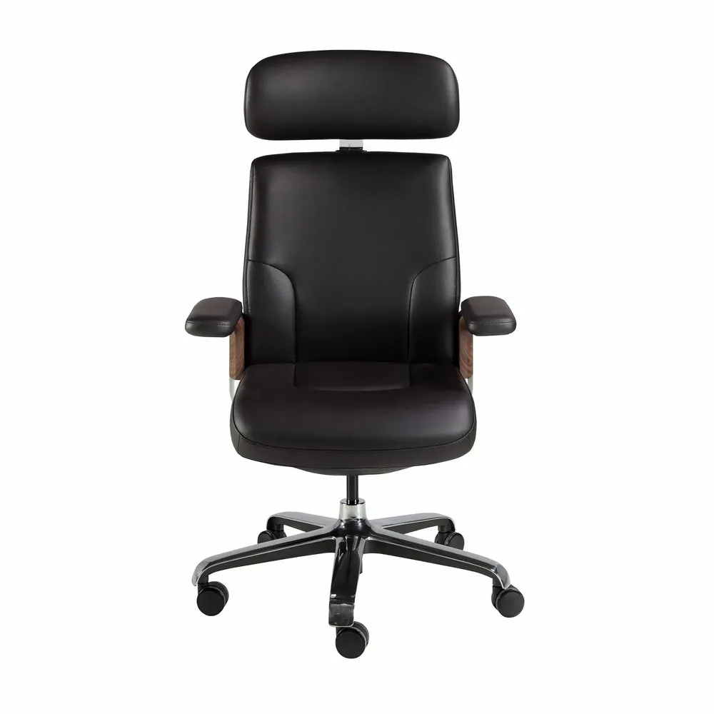Chairs - Black leatherette Swivel Office Chair - ANGEL CERDÁ