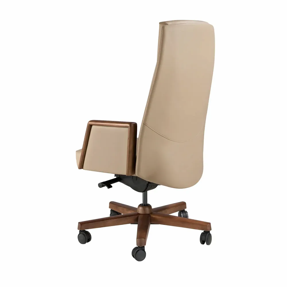Chairs - Mink leatherette Swivel Office Chair - ANGEL CERDÁ