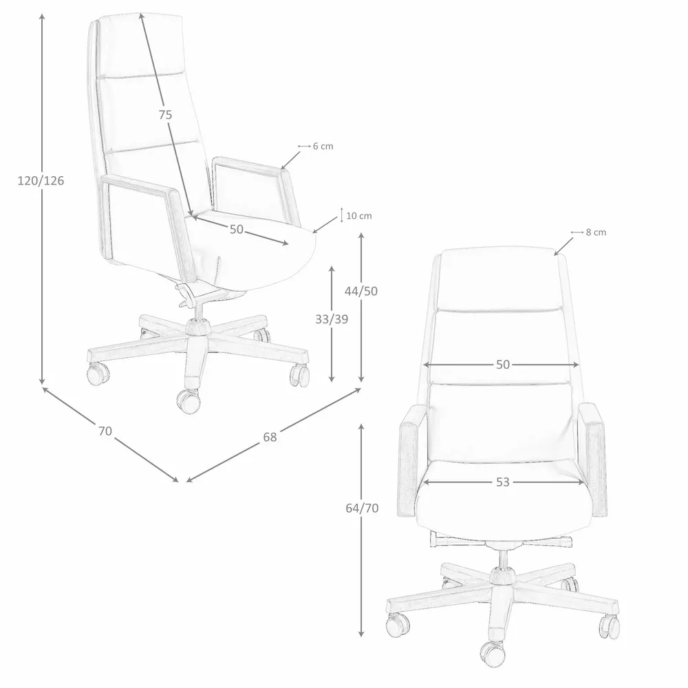 Chaises - Fauteuil de bureau pivotant en similicuir noir - ANGEL CERDÁ