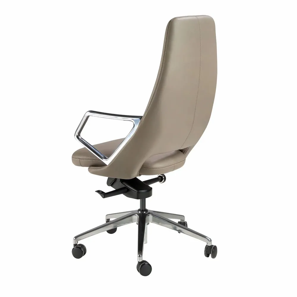 Chairs - Grey leatherette  swivel office chair - ANGEL CERDÁ