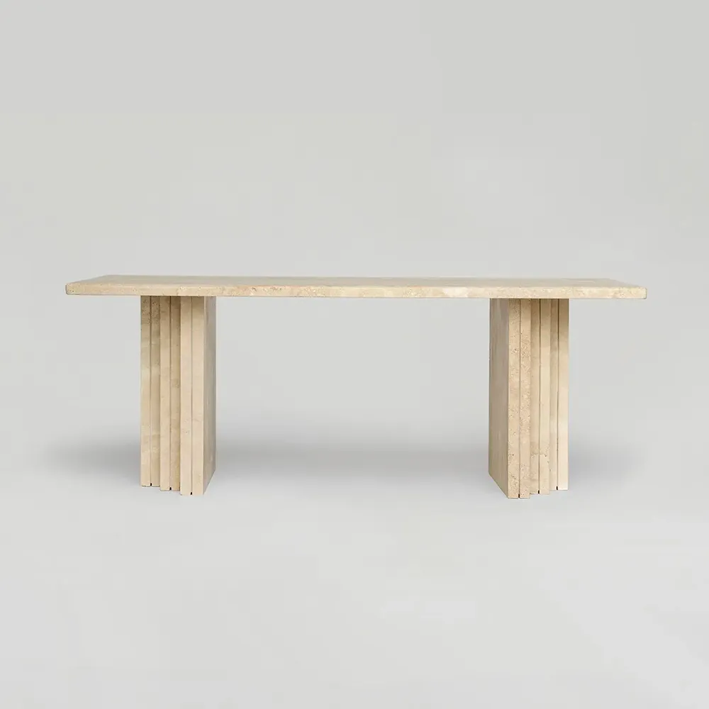 Coffee tables - TRAVERTINE COFFEE TABLE 'BRUT' - KIWANO CONCEPT