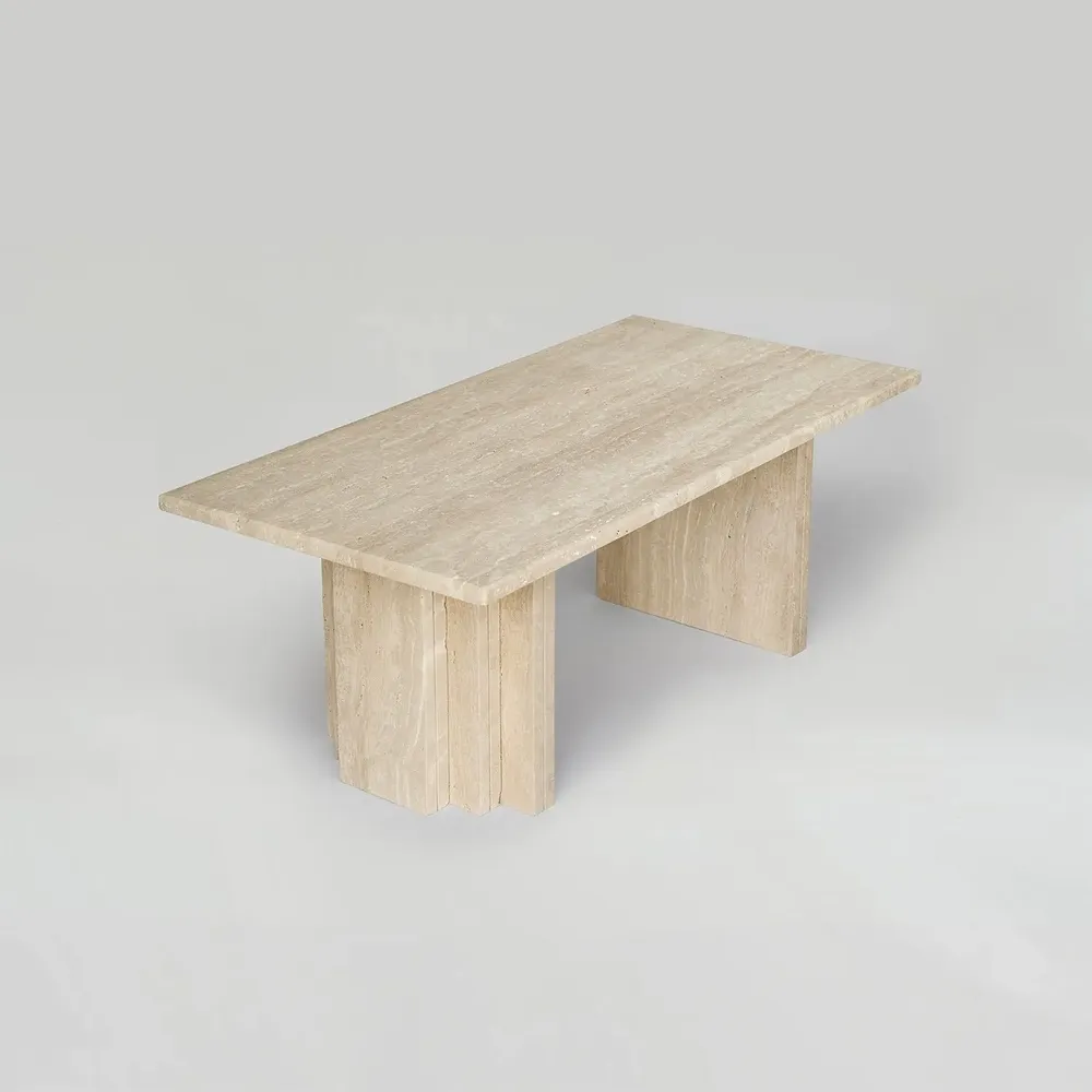 Coffee tables - TRAVERTINE COFFEE TABLE 'BRUT' - KIWANO CONCEPT