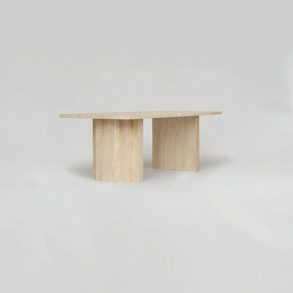 Coffee tables - TRAVERTINE COFFEE TABLE 'BRUT' - KIWANO CONCEPT