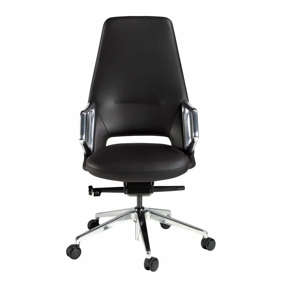 Chairs - Black leatherette  swivel office chair - ANGEL CERDÁ