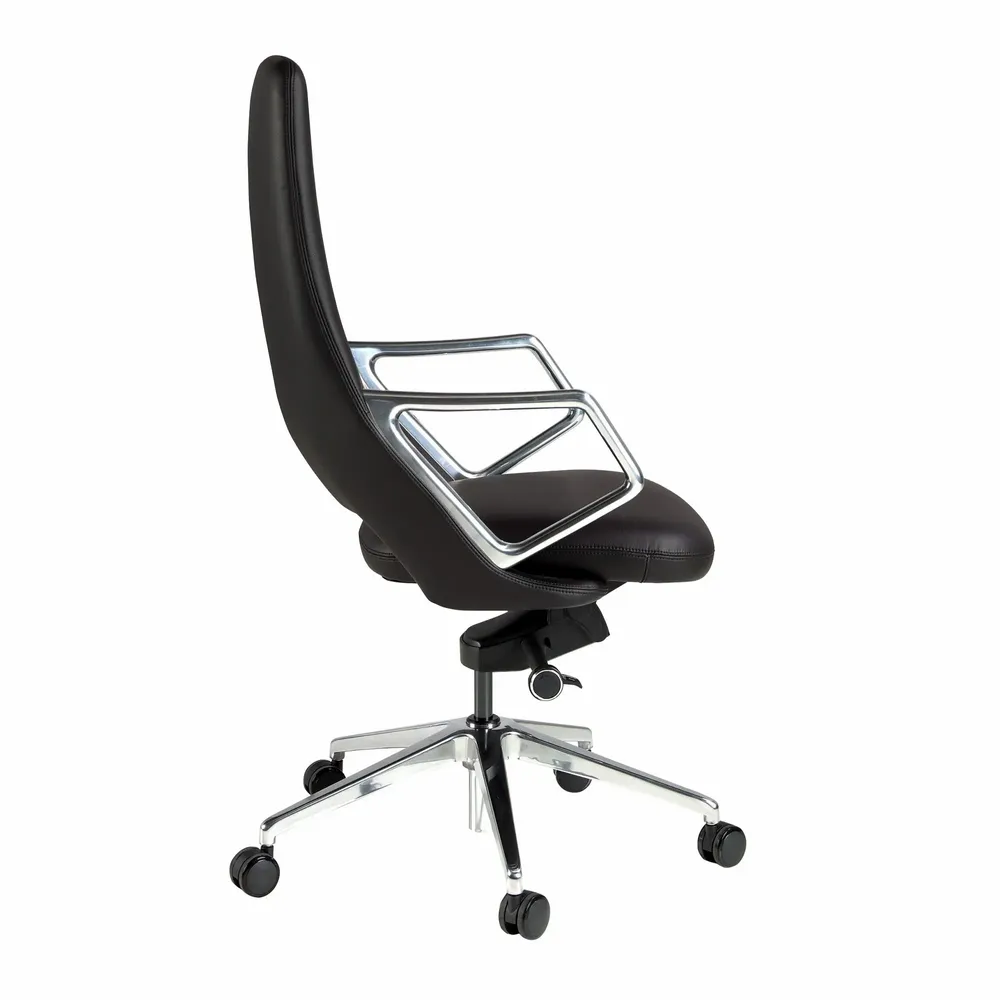 Chairs - Black leatherette  swivel office chair - ANGEL CERDÁ
