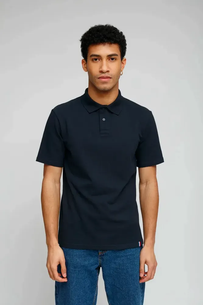 Apparel - Quilted knit polo - NAVIR