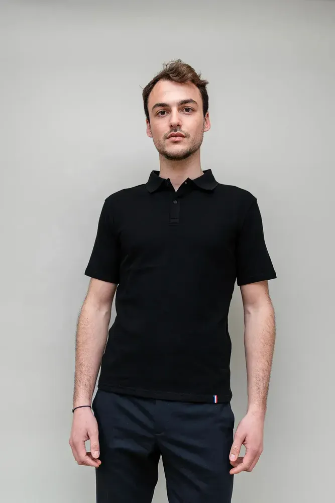 Apparel - Quilted knit polo - NAVIR