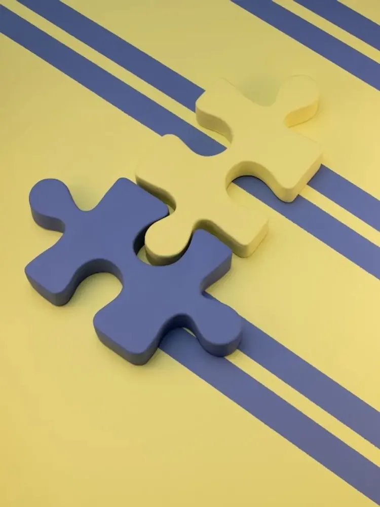 Céramique - puzzle petit modèle - MONOCHROMIC CERAMIC