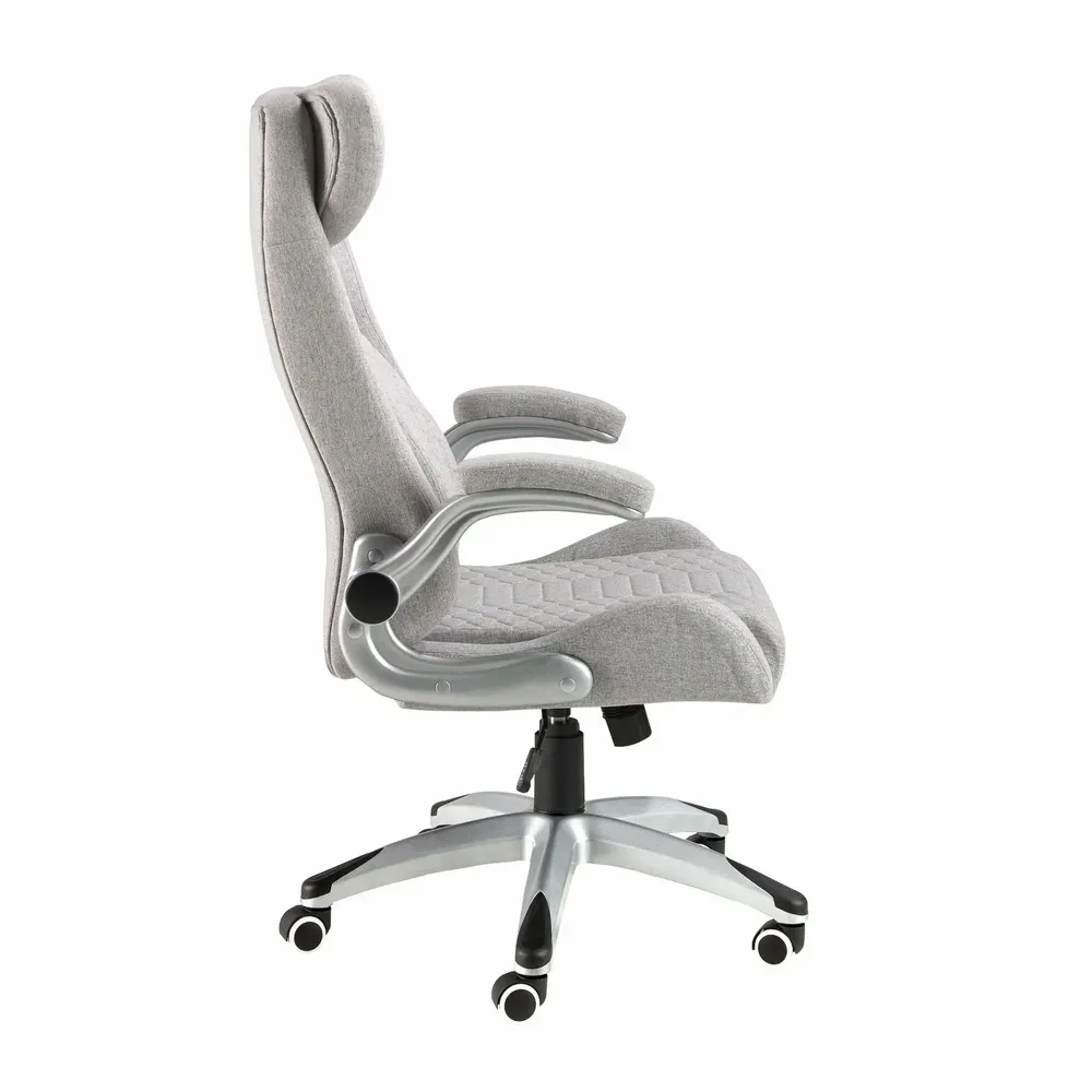 Chairs - Grey fabric swivel office chair - ANGEL CERDÁ