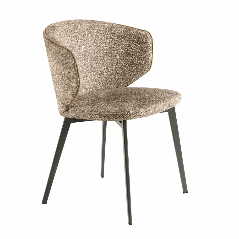 Chairs - Brown marbled fabric chair - ANGEL CERDÁ