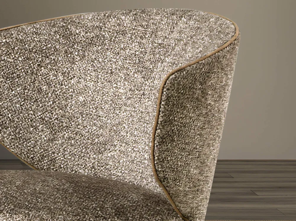 Chairs - Brown marbled fabric chair - ANGEL CERDÁ