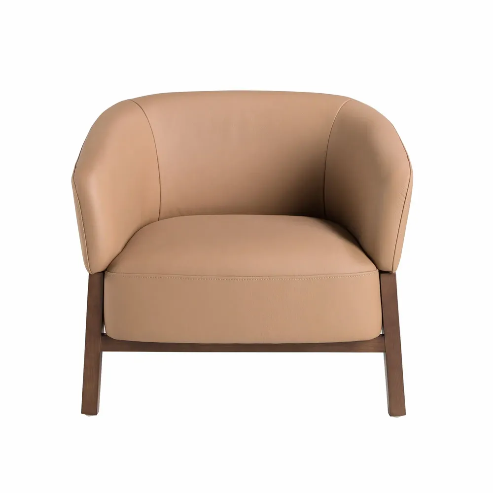 Armchairs - Brown leather armchair - ANGEL CERDÁ