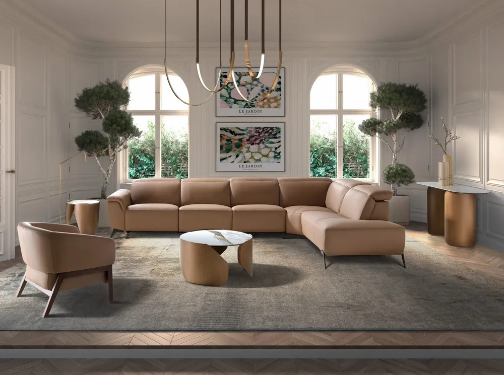 Armchairs - Brown leather armchair - ANGEL CERDÁ