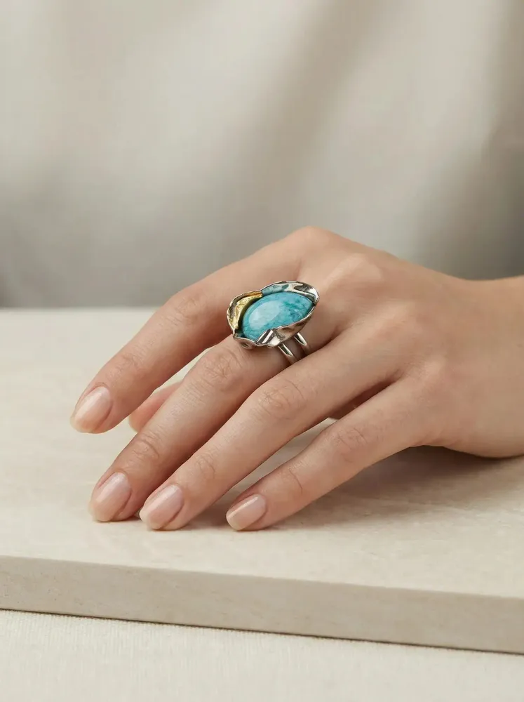 Jewelry - Geiranger Fiord Ring - V UNIQUENESS FINE GREEK JEWELRY