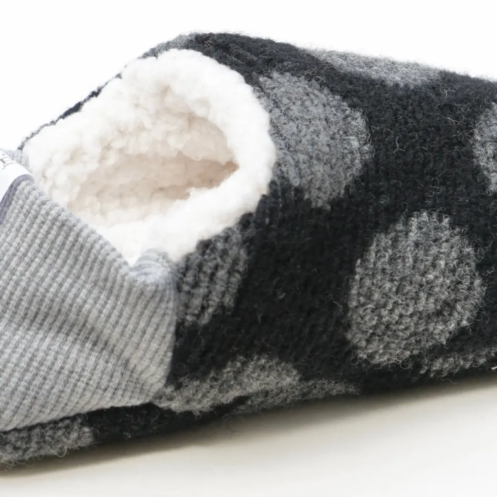 Socks - JAPAN MADE Reversible room shoes / Dot Pile × Sheep Boa - MERIPPA