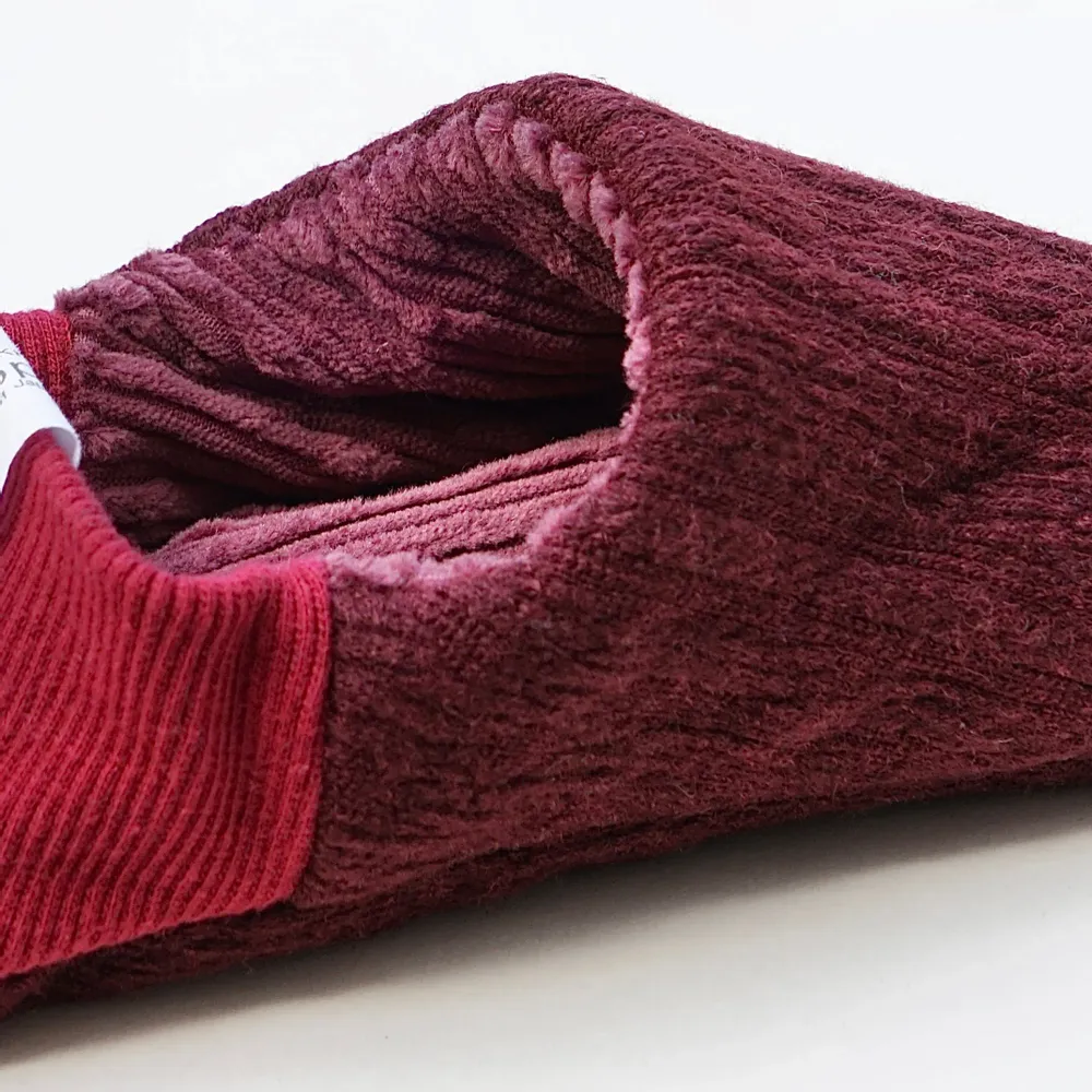 Chaussettes - JAPAN MADE Reversible room shoes / Cable Knit × Corduroy - MERIPPA