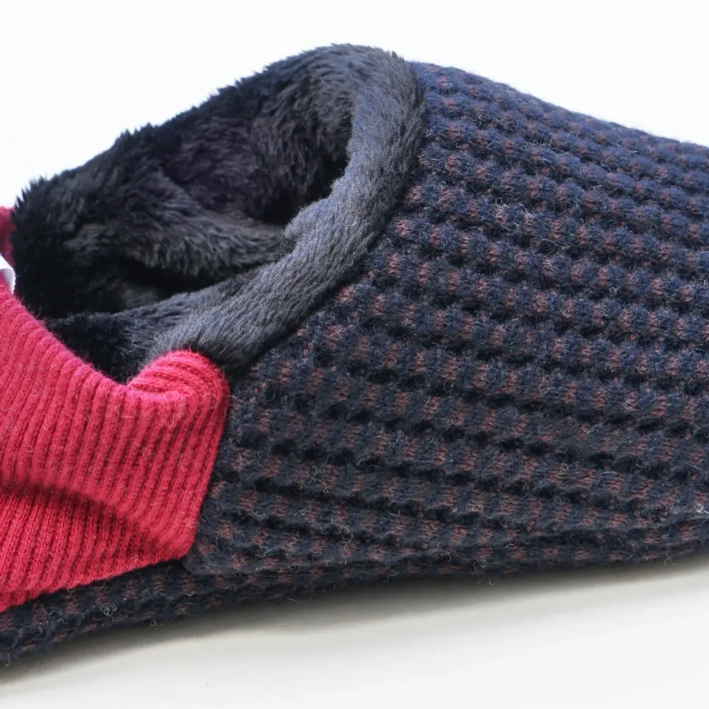 Chaussettes - JAPAN MADE Reversible room shoes / Waffle Knit × Micro Boa - MERIPPA