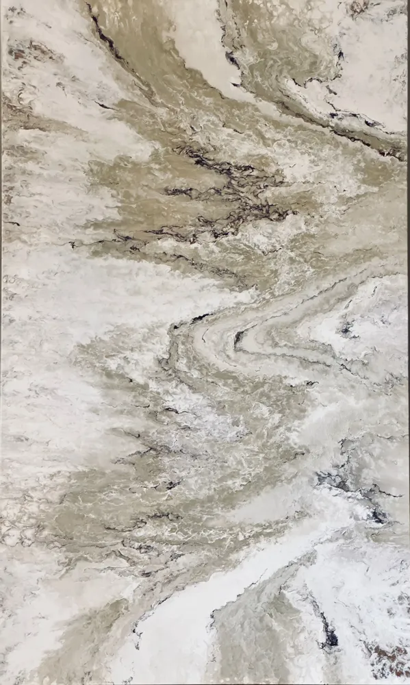 Paintings - Pearl Drift is an abstract painting created with acrylic on canvas - TURIK&ART (KSENIIA TURIK)