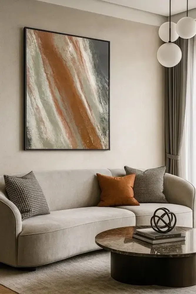 Tableaux - "Cooper" est une peinture abstraite à l’acrylique sur toile /resin - TURIK&ART (KSENIIA TURIK)