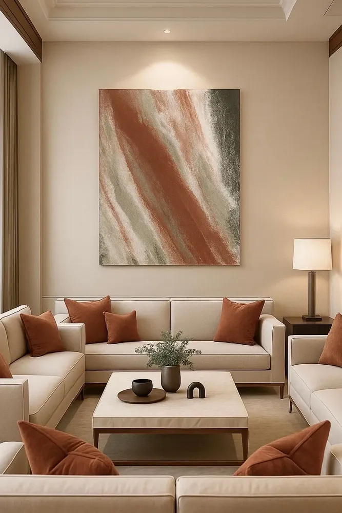 Tableaux - "Cooper" est une peinture abstraite à l’acrylique sur toile /resin - TURIK&ART (KSENIIA TURIK)