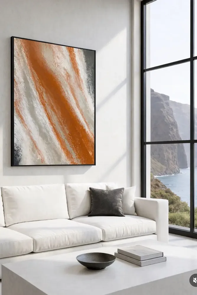 Tableaux - "Cooper" est une peinture abstraite à l’acrylique sur toile /resin - TURIK&ART (KSENIIA TURIK)