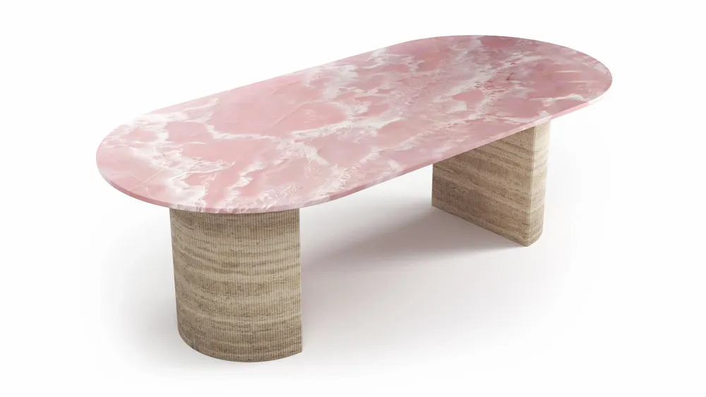 Dining Tables - Refleko - Dining Tables - Onyx Rose - 240X110X75 cm - STONE VALLEY