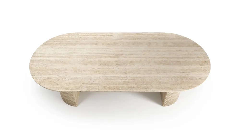 Dining Tables - Refleko - Dining Tables - Classic Travertine - 240X110X75 cm - STONE VALLEY