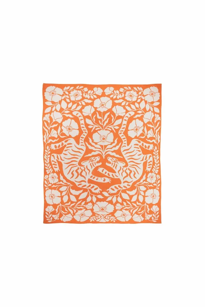 Couettes et oreillers  - Taie d'oreiller et couverture tricotée TIGRANA & LILAE FLEUR - TRANQUILLO