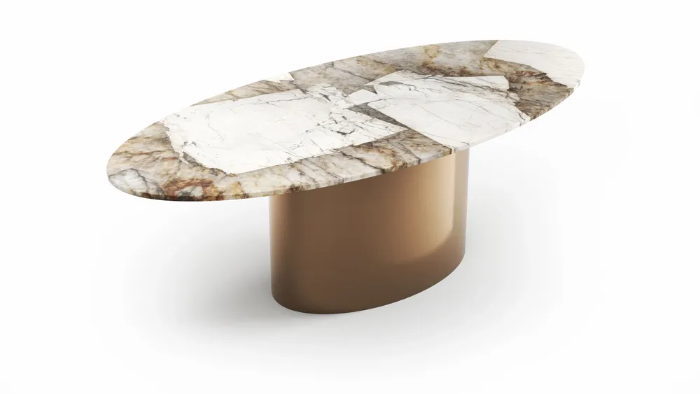 Tables Salle à Manger - Valleyra - Tables à manger - Quartzite Patagonia - 240X120X75 cm - STONE VALLEY