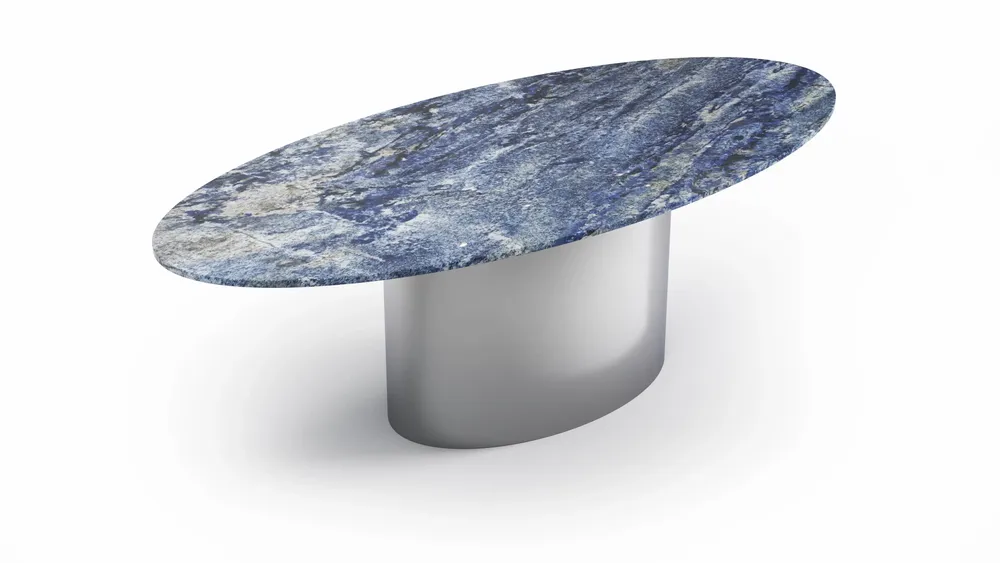 Dining Tables - Valleyra - Dining Tables - Blue Bahia Granite - 240X120X75 cm - STONE VALLEY