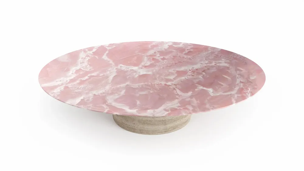 Tables Salle à Manger - Valleyra - Tables à manger - Onyx Rose - 240X120X75 cm - STONE VALLEY