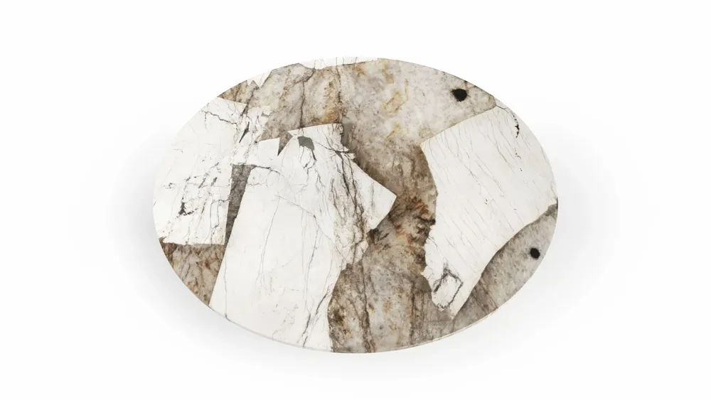 Dining Tables - Ocel - Dining Tables - Patagonia Quartzite - 120X120X75 cm - STONE VALLEY