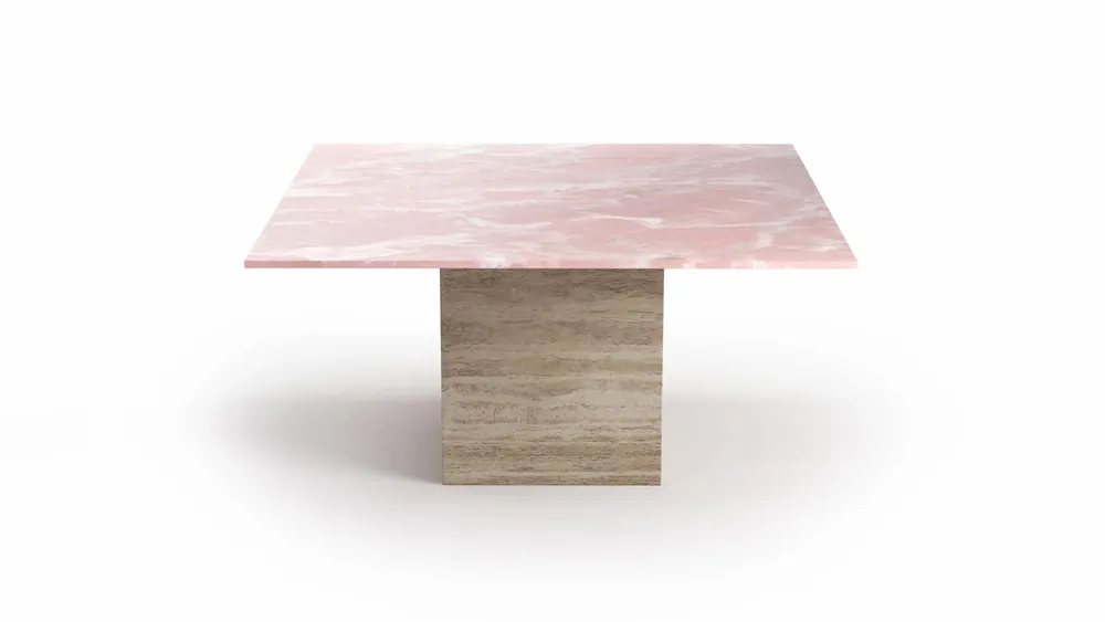 Dining Tables - Carrera - Dining Tables - Onyx Rose - 120X120X75 cm - STONE VALLEY