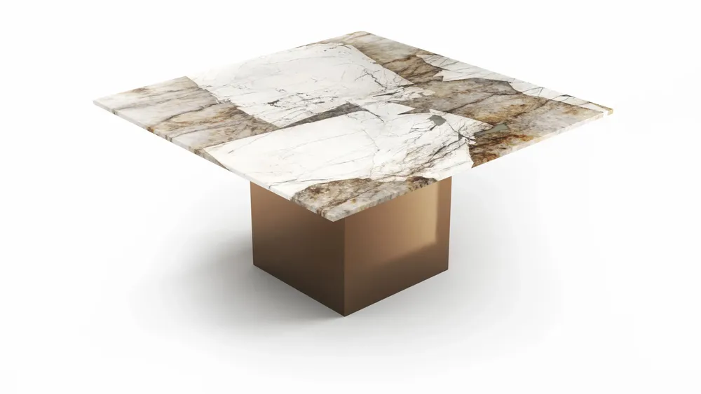 Dining Tables - Carrera - Dining Tables - Patagonia Quartzite - 150X150X75 cm - STONE VALLEY