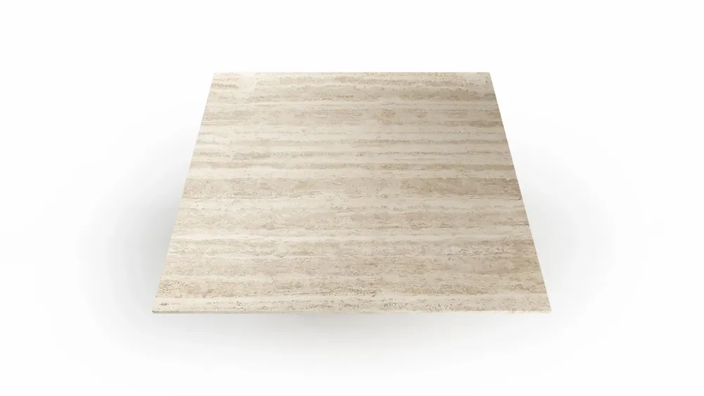 Dining Tables - Carrera - Dining Tables - Classic Travertine - 150X150X75 cm - STONE VALLEY