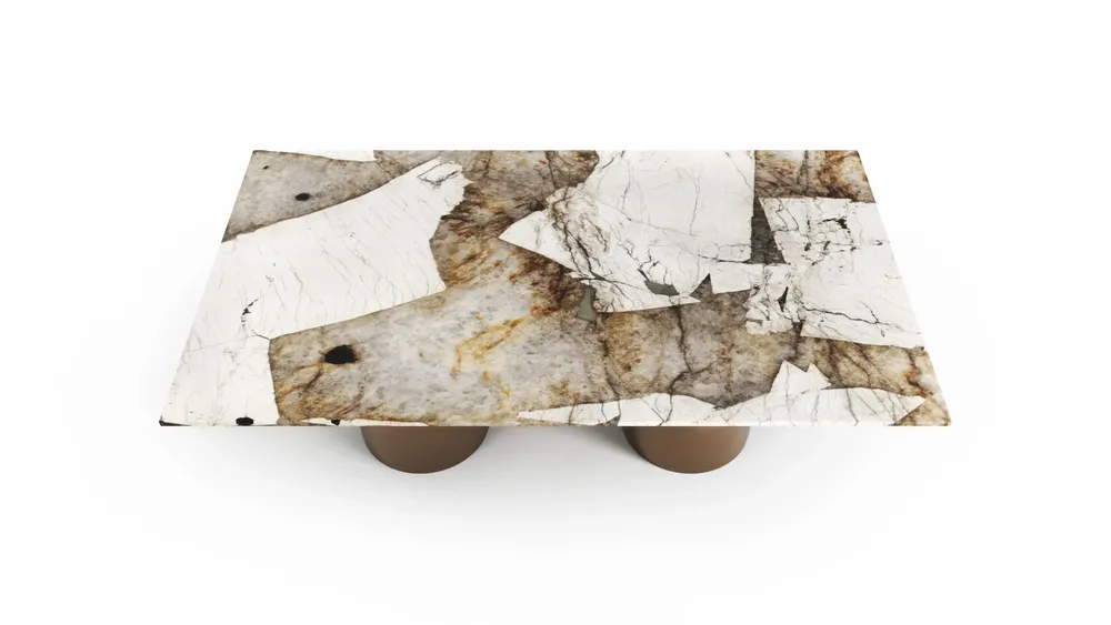 Dining Tables - Jaspura - Dining Tables - Patagonia Quartzite - 160X90X75 cm - STONE VALLEY