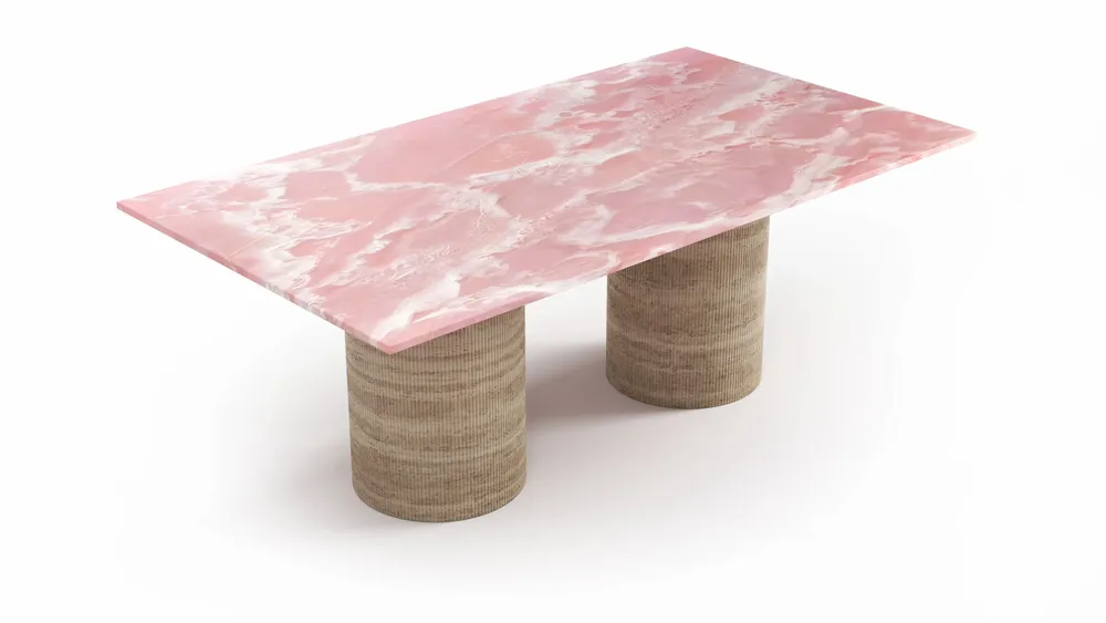 Dining Tables - Jaspura - Dining Tables - Rose Onyx - 160X90X75 cm - STONE VALLEY