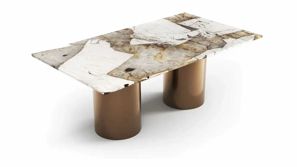 Tables Salle à Manger - Jaspura - Tables à manger - Quartzite Patagonia - 180X90X75 cm - STONE VALLEY