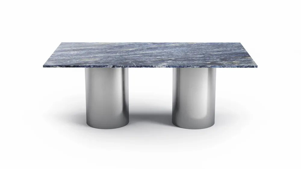 Dining Tables - Jaspura - Dining Tables - Blue Bahia Granite - 180X90X75 cm - STONE VALLEY