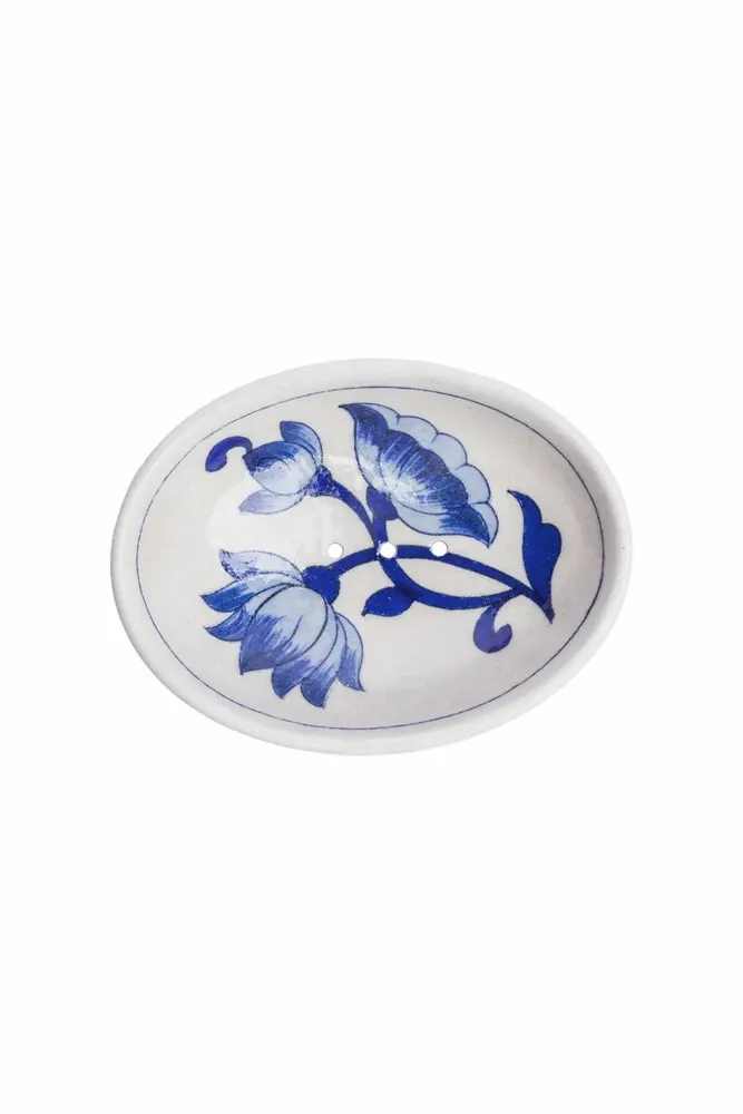 Soaps - Soap dish BLUE POTTERY - TRANQUILLO