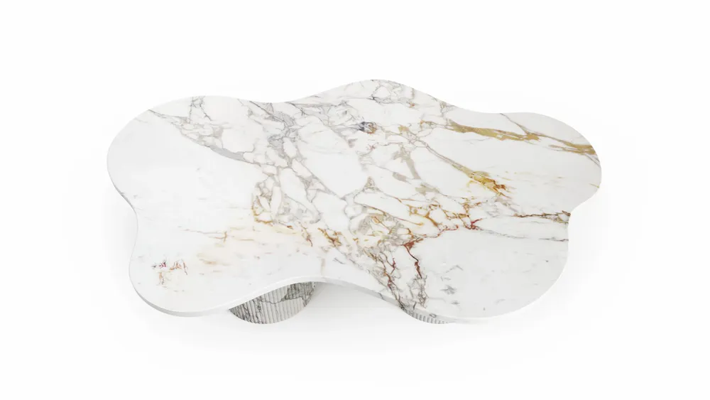 Coffee tables - Nunoca - Coffee Tables - Calacatta Oro Marble - 110X70X40 cm - STONE VALLEY