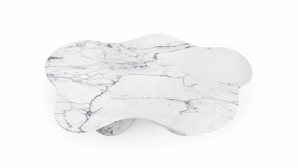 Tables basses - Nunoca - Tables basses - Marbre Statuario Michelangelo Carrara - 110X70X40 cm - STONE VALLEY
