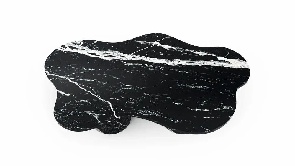 Coffee tables - Nunoca - Coffee Tables - Nero Maquina Marble - 110X70X40 cm - STONE VALLEY
