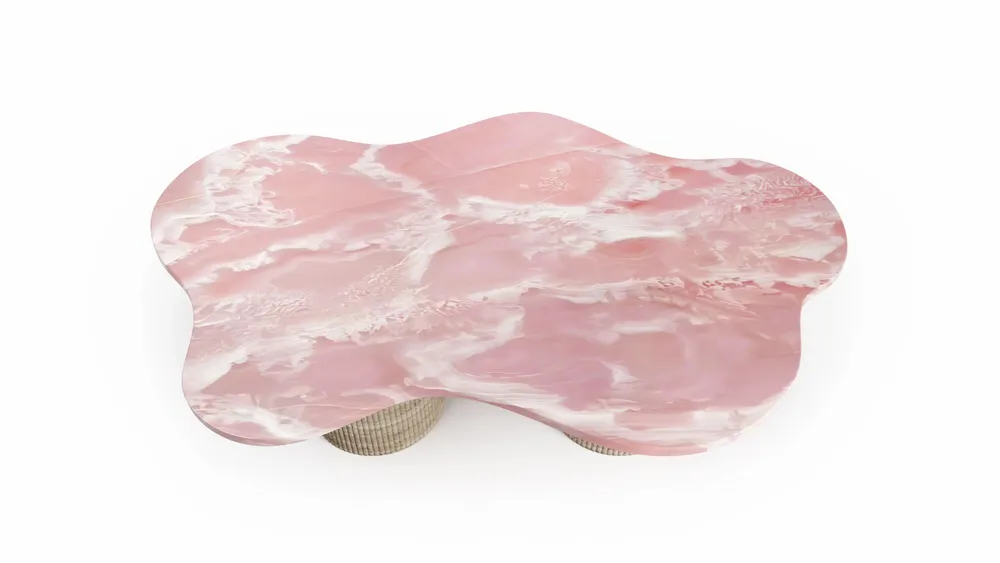 Tables basses - Nunoca - Tables basses - Onyx Rose - 110X70X40 cm - STONE VALLEY