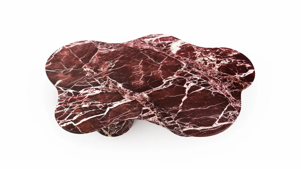 Tables basses - Nunoca - Tables basses - Marbre Rosso Levano - 130X80X40 cm - STONE VALLEY