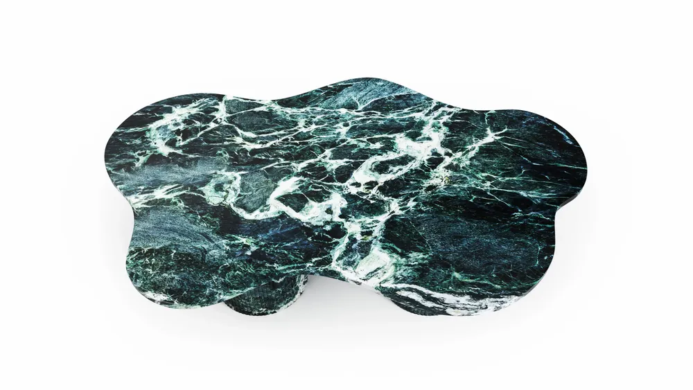 Coffee tables - Nunoca - Coffee Tables - Verde Alpi Marble - 130X80X40 cm - STONE VALLEY