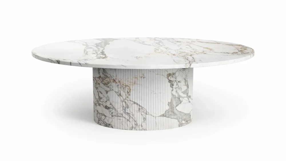 Tables basses - Valleyra - Tables basses - Marbre Calacatta Oro - 120X70X40 cm - STONE VALLEY