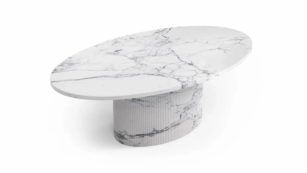 Tables basses - Valleyra - Tables basses - Marbre Statuario Michelangelo Carrara - 120X70X40 cm - STONE VALLEY