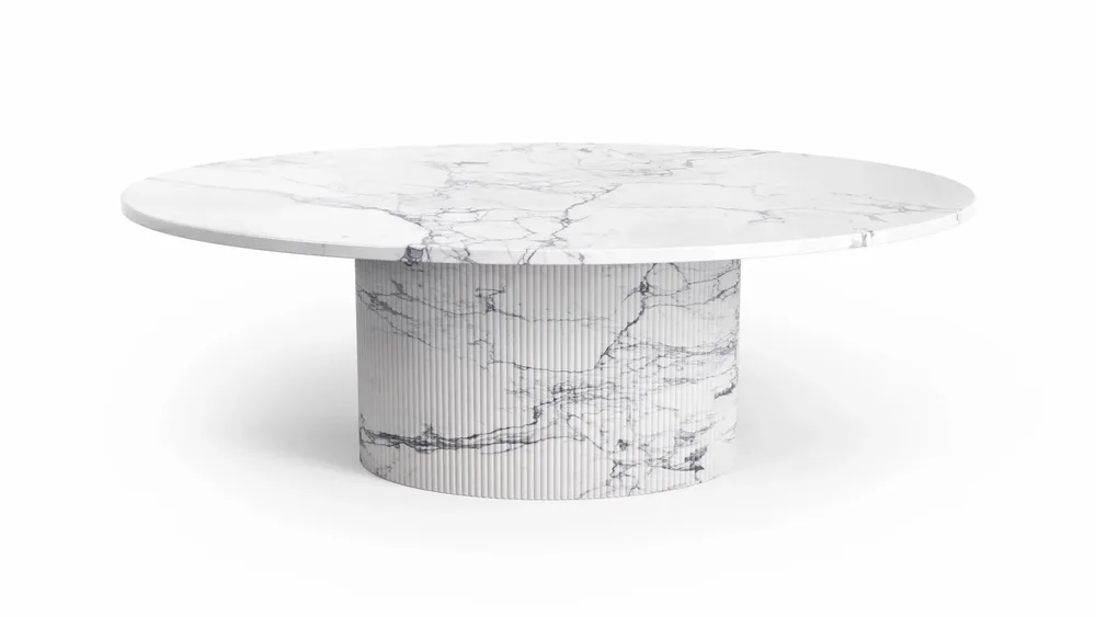 Tables basses - Valleyra - Tables basses - Marbre Statuario Michelangelo Carrara - 120X70X40 cm - STONE VALLEY